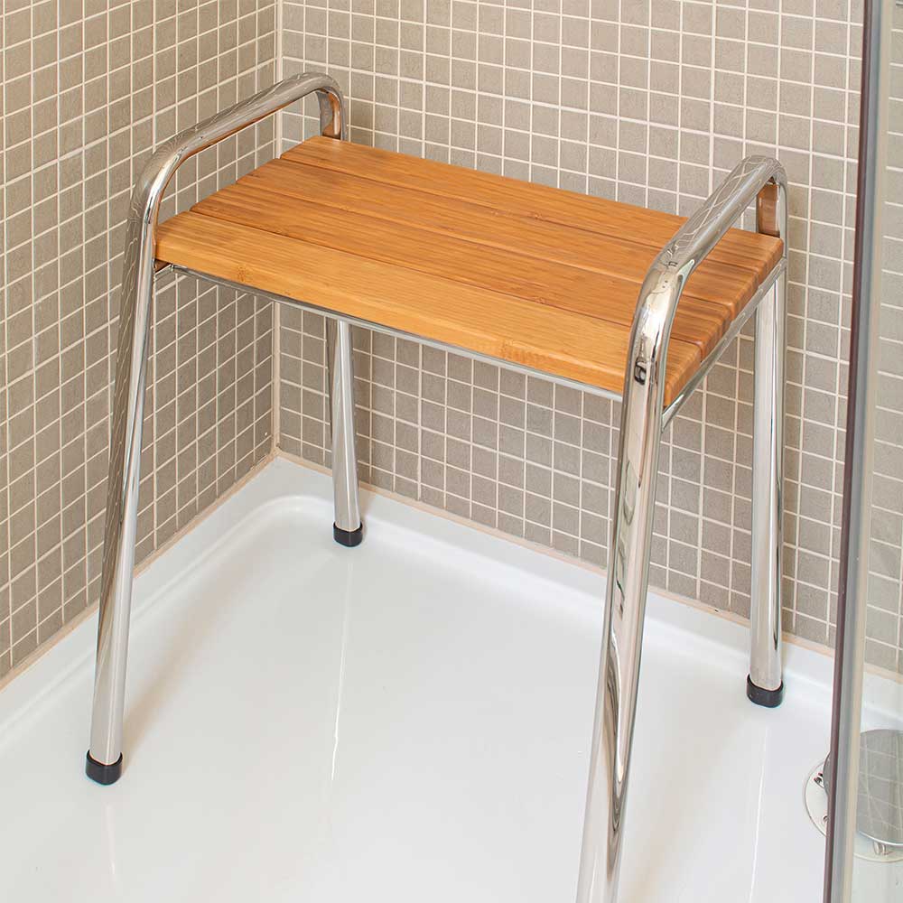 Freestanding shower online stool